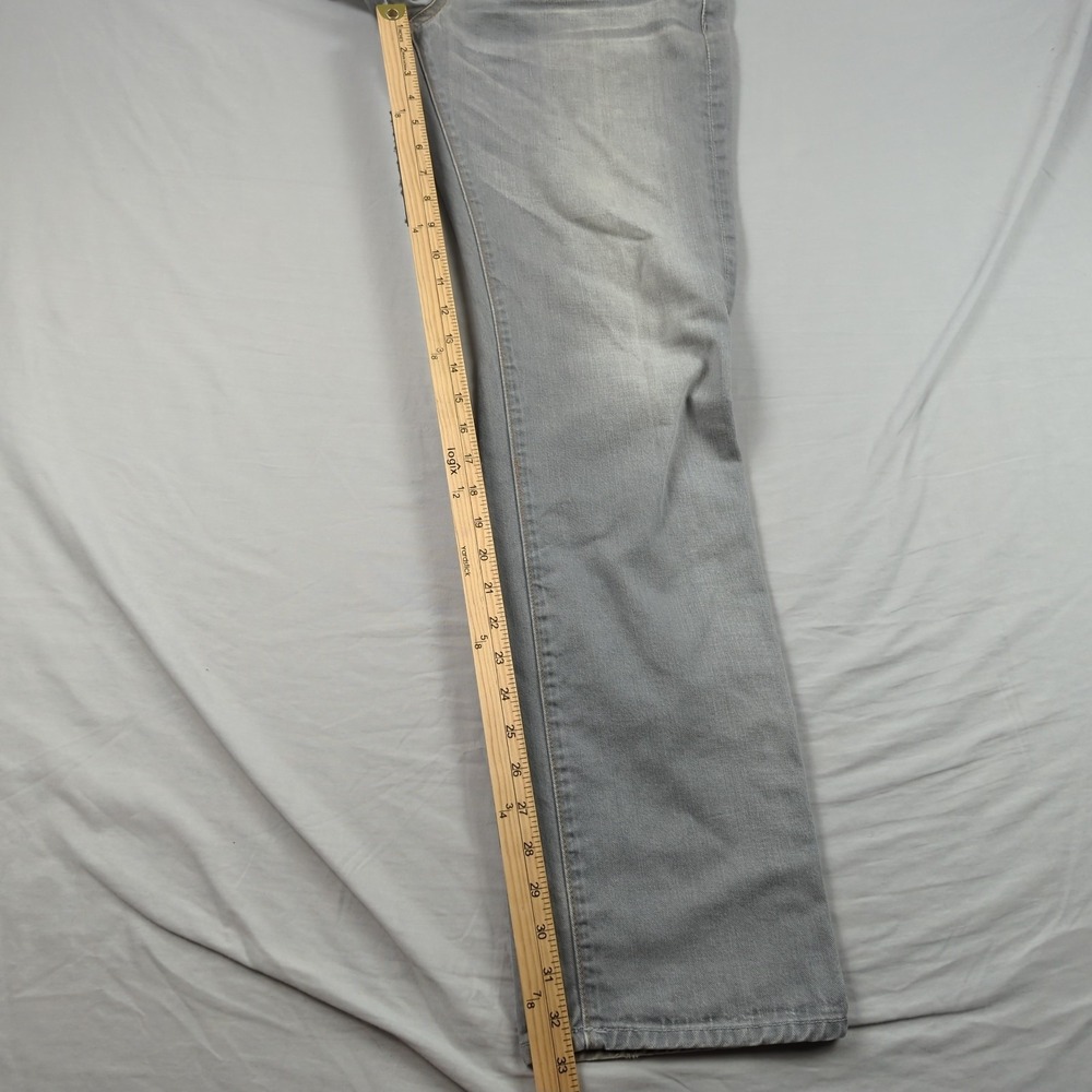 7 for all Mankind Jeans Mens 33x33 Gray Standard Straight Relaxed Casual Faded‎ - Picture 4 of 15